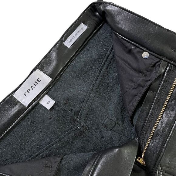 FRAME Le High Tight Straight in Noir - Picture 6 of 10